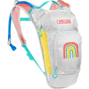 CamelBak Mini Mule 1.5L Kids Hydration Pack - Grey/Rainbows