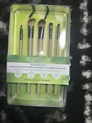 EcoTools Daily Defined Eye Brush Kit Storage Tray 5 Brushes