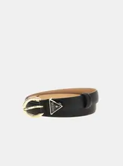 GUESS Eco Black Gloriana Adjustable Belt Size: Small