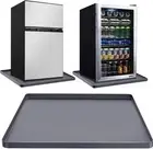 Mini Fridge Silicone Mat with Raised Edges, Washer and Dryer Top Protector