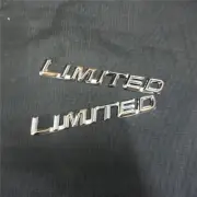 2x LIMITED Silver Chrome New Metal Badge Sticker Emblem Decal AWDSPORT V6 Turbo (for: Porsche)
