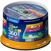50pcs Verbatim Blu-ray Disc 50GB BD-R DL 6x Printable Discs VBR260RP50SV1 F/S