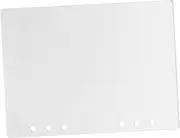 SHINEOFI Semi Binder Planner Cover Frosted Acrylic Journal Notebook Replaceable School Office Use