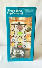 K-Cup Carousel Serve 24 K-Cup Holder Single Rotating Coffee Holder NEW