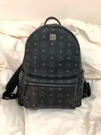 在飛比找Yahoo!奇摩拍賣優惠-9.9999新 大降價！MCM Stark Canvas L