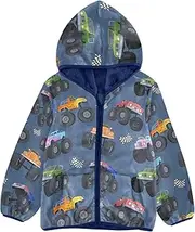 [Caihoyu] Sherpa Lined Toddler Hoodie Girls Zip Up Hoodie Boys Outerwear