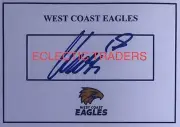 Campbell Chesser SIGNED West Coast Eagles Card. AFL Football. Yeo Darling Cripps