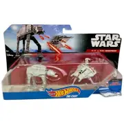 Hot Wheels Star Wars Die Cast AT-AT Vs Rebel Snowspeeder Mattel New Sealed