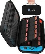 Ortz Carry Case for Nintendo Switch [Stores 29 Games] Premium Quality Protective Portable Hard Carry Case Pouch for Nintendo Switch Console Accessories - Best Game Travel Case Black [nintendo_switch]