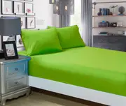 1000TC Ultra Soft Fitted Sheet & Pillowcase(s) Set - Single/Double Queen/King/Super King Size Bed - Green