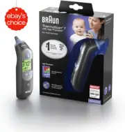 ThermoScan 7 Ear Thermometer Age Precision Black Edition IRT6520B Accurate Readi