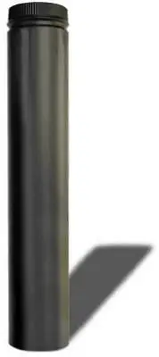 Selkirk DSP6P36-1 DSP Double Wall Stove Pipe, 6-Inch x 36-Inch Matte Balack