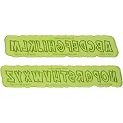 Action Comic Lowercase Letter Maker | Flexabet Silicone Cutter and Mold for Cake