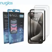 2x Screen Protectors Nuglas Tempered Glass For iPhone 15 Plus With Applicator