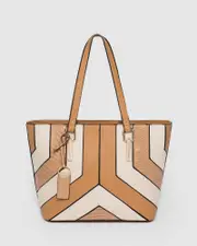 Multi Colour Tegan Tag Tote Bag