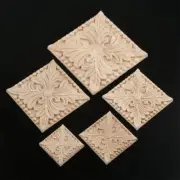Onlay Applique Corner Frame Decal Mouldings Room Door Cabinet Wood Carved Decor