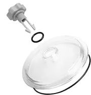 Misaakoeq Leaf Trap Cover Lid Replacement | Leaf Cover Catcher Filtration Lid,Pool and Spa Accessories with Ring and Valve for Debris and Sand