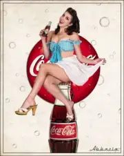 Coca Cola, Pepsi, Sprite Vintage Photos & Ads Free Rigid Top Loader 1047