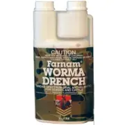 Farnam Worma Drench 1Lt- Broad Spectrum Parasite Wormer for Horses & Cattle