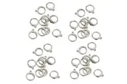 100pcs Earrings Silver Hypoallergenic Round Leverback Ear Hooks Clasp Findings Bulk