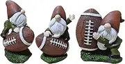 Football Player Gnome | Football Player Gnome - Collectible Football Gnome Statue | Football Player Miniature Gnome Figurine, Resin Crafted Collectible Gnomes Home Decor Statue