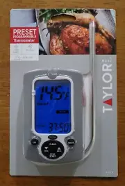 Taylor Preset Programmable Digital Thermometer With Backlight & Alarm BRAND NEW