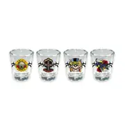 4pc Icup Inc Guns N' Roses Liquor Drinking Shot Glass Party Drinkware Set