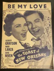 Vintage Be My Love Sheet Music Kathryn Grayson Mario Lanza Sammy Cahn - 1950