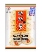 (2 Pack) Shelly Senbei Crispy Oven Baked Rice Cracker, Slightly Sweet, 150g 旺旺雪饼