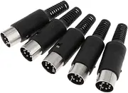 DIN Mini Pin Male Plug Audio Jack Connector for Keyboard/Mouse DIY 7 Pin