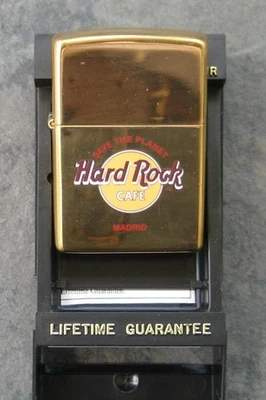 Hard Rock Cafe MADRID, Spain Zippo Lighter 1998