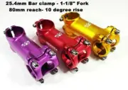 Fixed Gear Handlebar Stem 80mm * 25.4 mm * 1-1/8" Red, Purple, Gold 145g