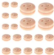 Maciun Boat Model Pulley, Reusable Pulley Kit, 20 Pieces Portable Boat Model Building Kits, Wooden Sailing Boat Model Accessories for Men Women