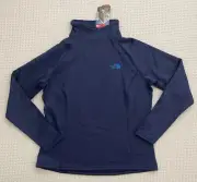 The North Face Women Agave Fleece Pullover Warm 1/4 Snap - Blue Purple - M
