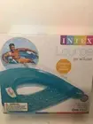 Intex Sit N Float Inflatable Lounge BLUE Adult Water Chair Swimming Pool Floatin