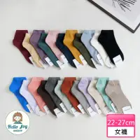 在飛比找momo購物網優惠-【哈囉喬伊】韓國襪子 無痕素色短襪 女襪 S20(正韓直送 