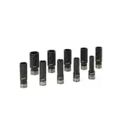 10 Pcs Chicane 3/8" Drive 6Pt Metric Dual Deep Impact Socket Set - Cr-Mo Steel