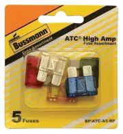 Eaton BUSSMANN Automotive Blade Fuse Kit with 5 Fuses Included; Fuse Series...