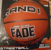 AND1 Fade Rubber Basketball Official Streetball Indoor/Outdoor 29.5” Lot#D