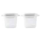 2 Pcs Rice Packing Box Microwave Bowl Office Steamed Boxes Washing Cases