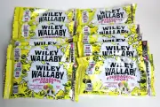 10 WILEY WALLABY Sourrageous Drops Sour Licorice Candy 3oz 5/25 30 oz Total NIB