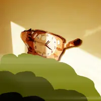 在飛比找蝦皮購物優惠-創意可愛宮崎駿貓車掛鐘二次元裝飾壁鐘靜音原創掛鐘龍貓車時鐘表