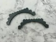 LEGO Parts (2) ~ Dark Bluish Gray 1 x 12 x 3 Raised Arch w 1 Cross Support 14707