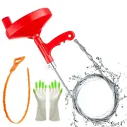 Drain Auger,25Ft Plumbing Snake,Heavy Duty Toilet Snake Drain Clog Remover fo...