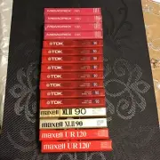 16 SEALED NEW BLANK AUDIO CASSETTE TAPES - TDK, MAXELL & MEMOREX