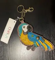 Chala keychain Blue Macaw Parrot