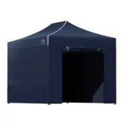 Instahut Gazebo Pop Up Marquee 3x4.5 Outdoor Tent Folding Wedding Gazebos Navy