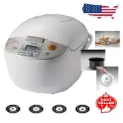 Versatile Rice Cooker & Warmer, 10 Cups, LCD Controls & Steaming Basket Included
