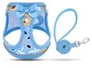 Cat Harness and Leash Escape Proof for Walking, Adjustable Soft Kitten Size M