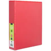 J.Burrows Recycled Insert Binder A4 4 D-Ring 38mm Red